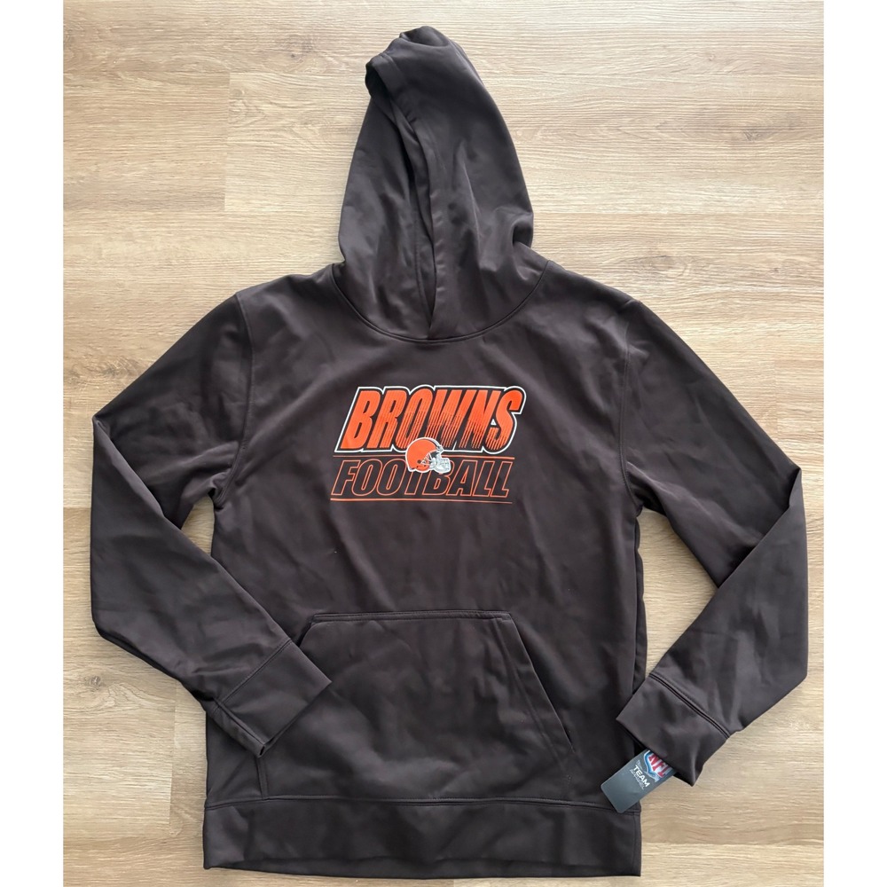 NWT Kids NFL Team Apparel Cleveland Browns Hoodie - Youth XL (18/20) - Brown